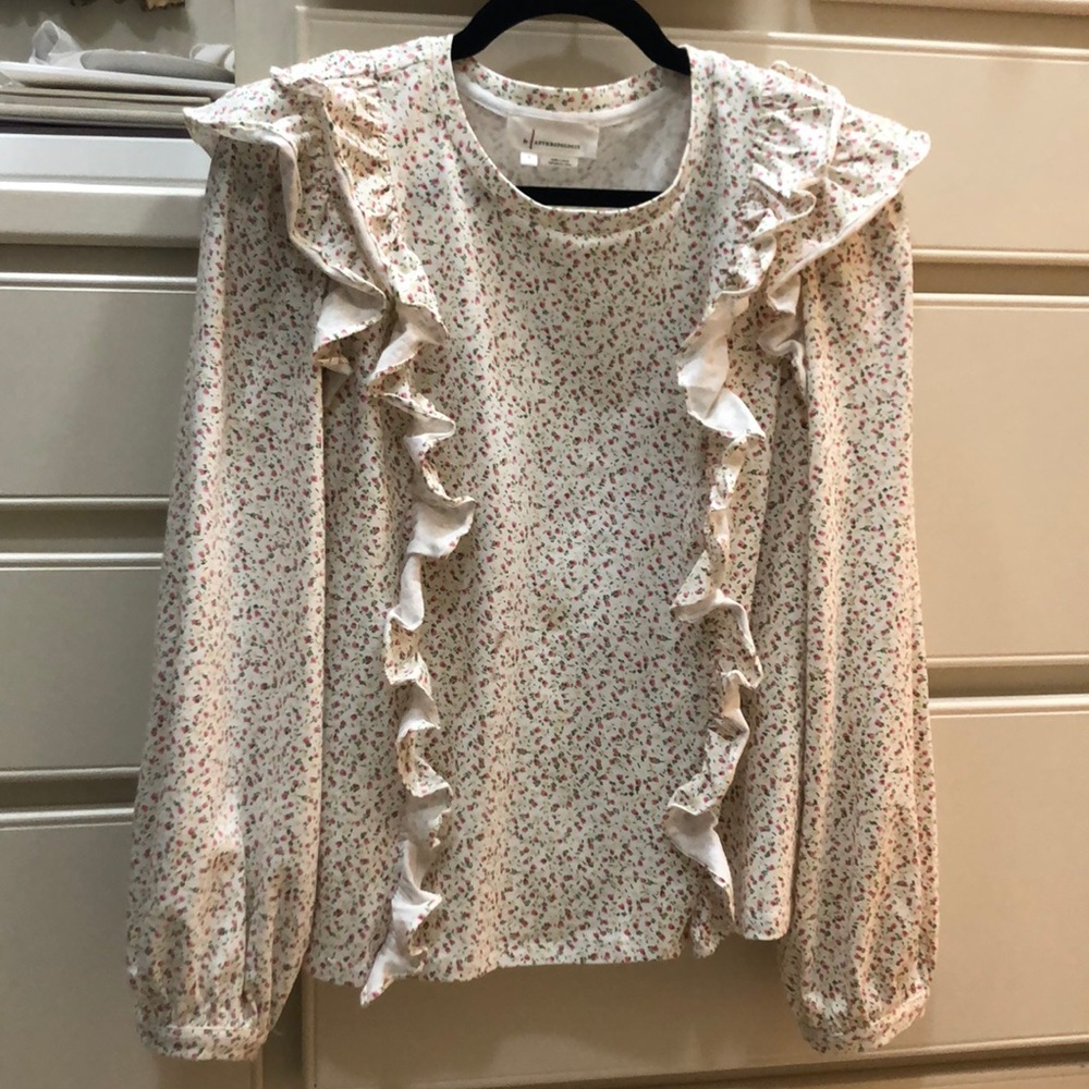 Anthropologie Allaire Ruffled Top (Size M)